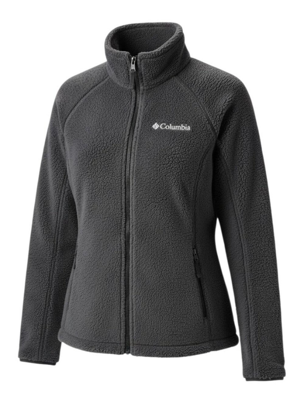 Columbia Full Zip Gray Fleece Athleisure Women's Large